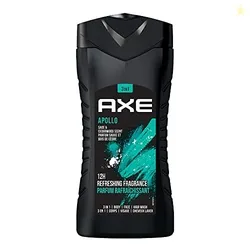 Axe Apollo 3 In 1 Body, Face & Hair Wash for Men, Long-Lasting Refresh