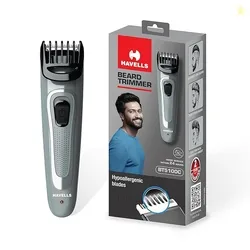 Havells Bt5100C Rechargeable Beard Trimmer with Hypoallergenic Blades;