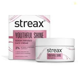 Streax Youthful Shine Serum Infused Face Cream, 50 gm with 3% Retinol