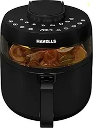 Havells Prolife Crystal Digital Air Fryer 5.5L, 1500W|D 8 Pre-sets| Ae