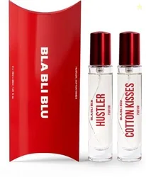 BLA BLI BLU Hustler & Cotton Kisses Unisex Perfume Combo|15mlX2|Long L