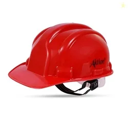 Aktion AK H01_WHT Safety Helmets Nape Type, Color: Red, Pack of 50, IS