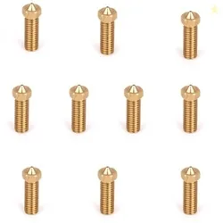 Robocraze V6 Volcano Brass Extruder Nozzle 0.6mm Output 3.0mm Input  H