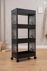 Surety for Safety Shelf Organizers (Black, Plastic)