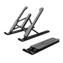 Zebronics-NS1000 Laptop Stand Featuring Foldable Design, Anti-Slip Sil