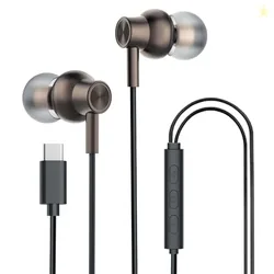 Kratos Tune V6 C Type Earphones Wired, Deep Bass Drivers Earphone, Inl