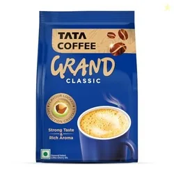 Tata Classic Instant Coffee, 100g Pouch, Chicory Mix With Strong Taste