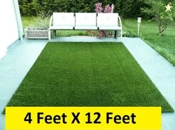 COMFY HOME Artificial Grass Door Mat (Green, Extra Large)