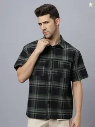 Roadster The Lifestyle Co. Men Tartan Checked Cotton Relaxed Fit Casua