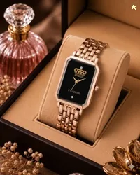 Fornax Analog Watch  - For Women Rose Gold Long Lasted Platted Br...mo