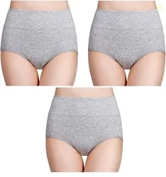 DIVING DEEP Womens High Waisted Underwear Cotton Panties Regular & Plu