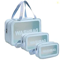Xelvix PVC Makeup Pouch Travel Toiletries Organizer Cosmetic Bags Port