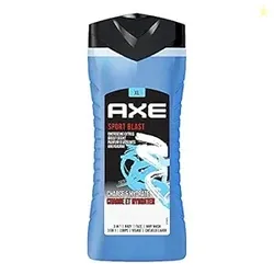 Axe Sports Blast 3 In 1 Body Face & Hair Wash for Men, Long-Lasting Re
