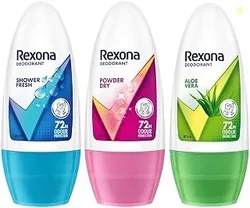 Rexona Women Underarm Roll-On Deodorant Combo of 3 | Aloe Vera, Shower Fresh & Powder Dry Underarm Roll on (50ML each)