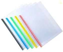 Truvic A4 Paper Report Sliding Bar Cover Strip File Folder(Set Of 5 Fi