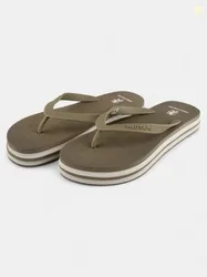 RED TAPE Women Flip Flops (Olive , 3)