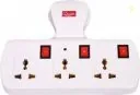 QUALX 3 Universal Socket Extension Cord With power OFF/ON Switch 3 Soc