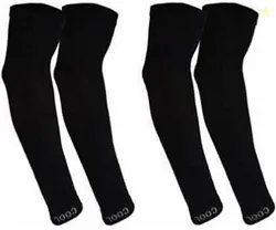 ADONYX Men and Women Sports Arm Sleeves Cycling Gloves (Black)