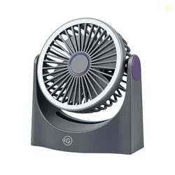 OOGE Breeze 1000 Noise-Free Rechargeable Table Fan | 6 Inch Compact De