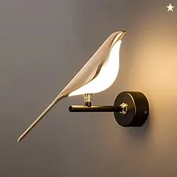 Lamp master Golden Bird Wall Light for Living Room Modern Wall Lamps f