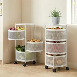 Dailora 3+1 Layer Kitchen Metal Storage Organizer Onion Rack with...mo