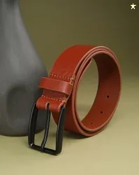 LOUIS PHILIPPE Leather Belt with Buckle Closure