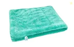 SOFTSPUN Microfiber Cloth for Car - 1200 GSM 50X80cms, 1Pcs, Aqua Blue