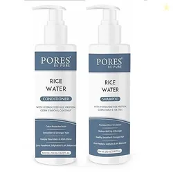 Rice Water Shampoo & Conditioner Combo | With Rice Protein, Corn Starc