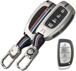 SHOPOFLUX Key Cover Compatible with Hyundai Alcazar and Creta ev Car 4