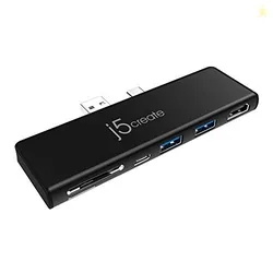 j5create Surface Pro 7 Ultradrive Mini Dock, 6-in-2, 4K60 HDMI, 10Gbps