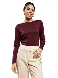ATHENA LIFESTYLE Women's Regular Fit Shirt (ATP-17548_Purple