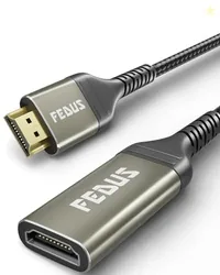 FEDUS HDMI Extension Cable Support 4K@60Hz 3D HDR Male to Female HDMI