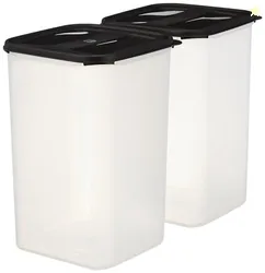 Amazon Brand - Solimo Antimicrobial Square Modular Plastic Storage Con