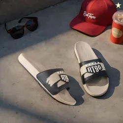 RED TAPE Men Slides (Black , 7)