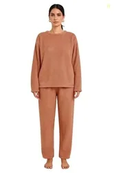 KOTTY Womens Regular Fit Coral Fabric Winter Ensemble  Soft and Warm Wear for Chilly Days