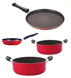 Non Stick Cookware Pots & Pan Gift Set of 4 Pieces with Bakelite Handl