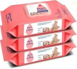JOHNSON'S Baby Skincare Wipes with Lid - 216 (216 Wipes)