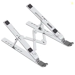 AGARO Foldable Laptop Stand 7 Adjustable Levels, Non Slip Silicone Pad