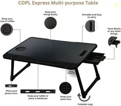 FurniGully Foldable Multipurpose Wood Portable Laptop Table (Fini...mo