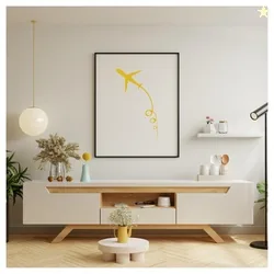 Kayra Decor Boeing Aircraft Take-Off Wall Stencil for Art and Craft -