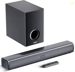 Mivi Fort H160 Soundbar, 160 Watts, 2.1 Channel, Multi-Input and EQ Mo