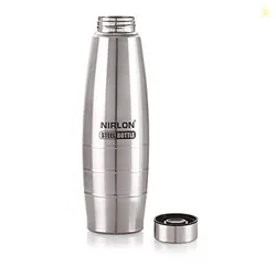 NIRLON BEST STAINLESS STEEL WATER BOTTLE SET PACK OF 02, 600 ML,1000ML