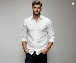 Glowic Men's Plain Casual Shirt | Cotton Soft & Breathable Fabric | Fu