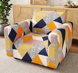 Lukzer 1 Seater Multicolor Design Universal Sofa Cover | 360 Fully Cov