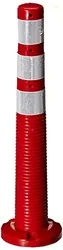 Aktion Safety Spring Post AK-941E LDPE - Red (Pack of 1)