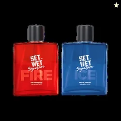 SET WET Fire & Ice Perfume for Men, Woody & Citrusy Long Lasting ...mo