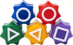 Storio Toys Gonggi Game Set, Stones Plastic Playing Pieces with Storag
