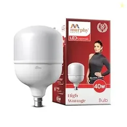 Murphy Base B22 40w LED Globe High Wattage Bulb (Warm White)