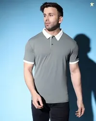 HIVORA Men Regular Fit Polo T-Shirt
