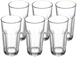 Solimo High Ball Glasses Set of 6 (325ml each)